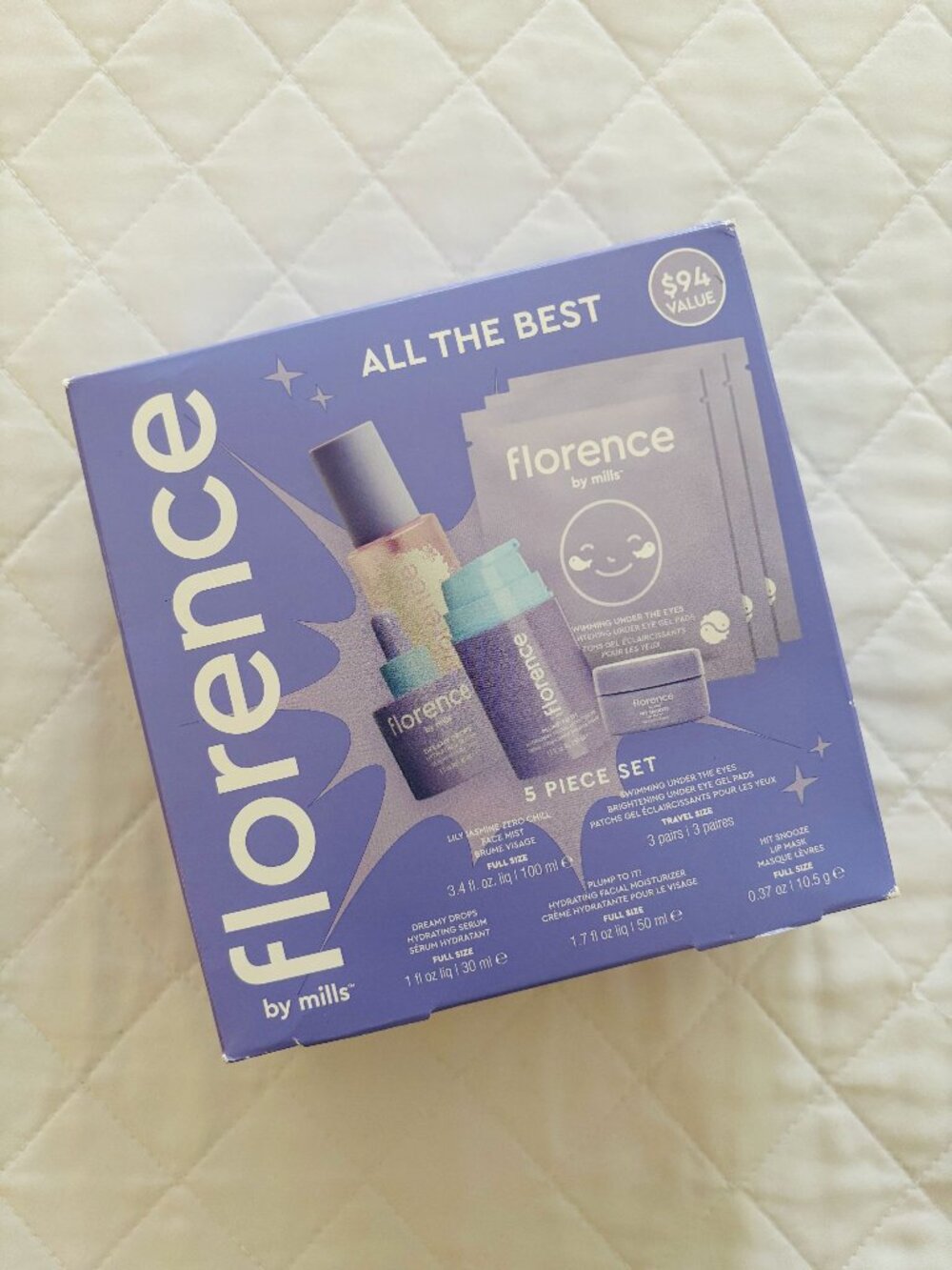 Florence by Mills ALL THE BEST 5 piece Skin Care Kit - NEW